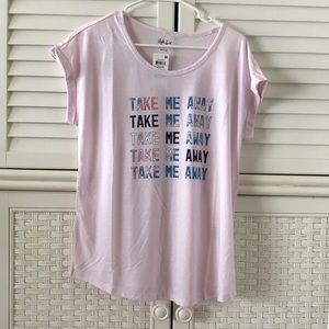 Style & Co take me away t shirt large NWT
